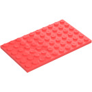 LEGO Koraalkleurig Plaat 6 x 10 (3033)