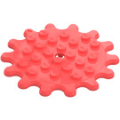 LEGO Coral Plate Round 6 x 6 with 14 Gear Teeth (35446)