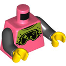 LEGO corail Torse avec T-Shirt avec Noir Sleeves et Game Controller (973 / 76382)