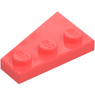 LEGO Coral Cuña Placa 2 x 3 Ala Derecha  (43722)