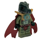 LEGO Cragger With Dark Red Torn Cape, Pearl Gold Shoulder Armor, and Chi Minifigure