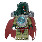 LEGO Cragger with Heavy Flat Silver Armour and Dark Red Cape Minifigure