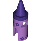 LEGO Crayon Costume with Dark Purple Top and Flowers (49386)