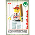 LEGO Create the World Card 014 - Baseball Player