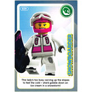 LEGO Create the World Card 020 - Snowboarder