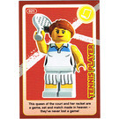 LEGO Create the World Card 021 - Tennis Player