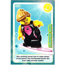 LEGO Create the World Card 024 - Surfer Girl