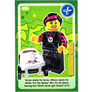 LEGO Create the World Card 098 - Skater Girl