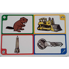 LEGO Creationary Game Card with Beaver