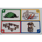 LEGO Creationary Game Card with Bush