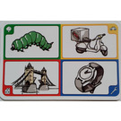 LEGO Creationary Game Card with Caterpillar