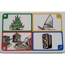 LEGO Creationary Game Card with Christmas Tree