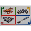 LEGO Creationary Game Card with Crab