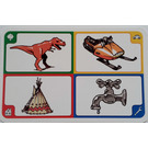 LEGO Creationary Game Card with Dinosaur