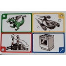 LEGO Creationary Game Card with Dragon