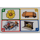 LEGO Creationary Game Card with Flower