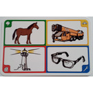 LEGO Creationary Game Card with Horse