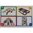 LEGO Creationary Game Card with Kangaroo