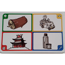 LEGO Creationary Game Card with Log