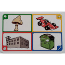 LEGO Creationary Game Card with Mushroom