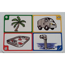 LEGO Creationary Game Card with Palm Tree