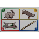 LEGO Creationary Game Card with Rabbit