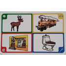LEGO Creationary Game Card with Reindeer