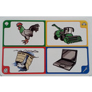 LEGO Creationary Game Card with Rooster