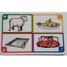 LEGO Creationary Game Card with Sheep