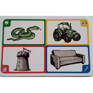 LEGO Creationary Game Card with Snake