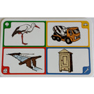 LEGO Creationary Game Card with Stork