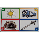 LEGO Creationary Game Card with Sun