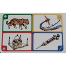 LEGO Creationary Game Card with Tiger