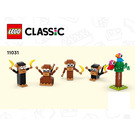 LEGO Creative Monkey Fun Set 11031 Instructions