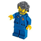 LEGO Crew Member con Gris Pelo y Barba Minifigura