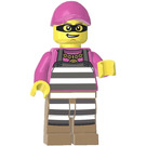 LEGO Kriminell med Dark Rosa Minifigur