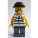 LEGO Kriminel med Striped Skjorte Minifigur