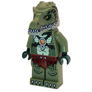 LEGO Krokodýl Tribe Warrior s Barva opálení Dolní Čelist Minifigurka