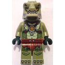 LEGO Crocodile Tribe Warrior mit Tan Lower Jaw Minifigur