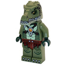 LEGO Crocodile Tribe Warrior mit Tan Lower Jaw Minifigur
