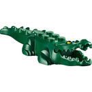 LEGO Crocodile with 20 Teeth with Yellow Eyes with White Eye Glints (Gray Pin)