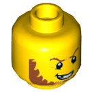 LEGO Crook Head with Dark Orange Beard and Missing Tooth (Recessed Solid Stud) (3626 / 20234)