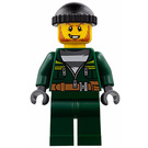 LEGO Gauner im Dunkelgrün Outfit Minifigur