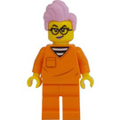 LEGO Gauner mit Rosa Haar mit Orange Prison Anzug Minifigur