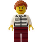 LEGO Crook with Prison Uniform Minifigure