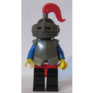 LEGO Crusader Rycerz Czarny Kask Talerz Zbroja Medium Pióropusz Minifigurka