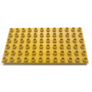 LEGO Curry Duplo Plate 6 x 12 (4196 / 18921)