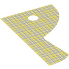 LEGO Curtain with Yellow and Sand Blue Plaid (Right) (79417)