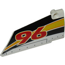 LEGO Curved Panel 18 Right with Red '96' Sticker (64682)