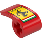 LEGO Gebogen Paneel 2 x 1 x 1 met Ferrari logo (78697 / 89679)